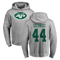 CAdoa NY.Jets #44 Jamien Sherwood Player Gray LOGO Pullover Hoodies Limited Game Stitched Jerseys