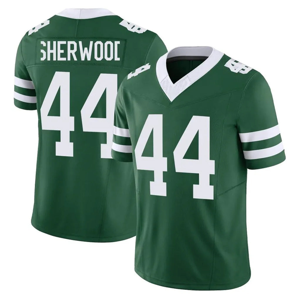 CAdoa NY.Jets #44 Jamien Sherwood Player Green Legacy Limited Vapor F.U.S.E. Home Game Stitched Jerseys