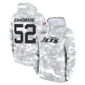 CAdoa NY.Jets #52 Kingsley Enagbare Player Arctic Camo Salute to Service Pullover Hoodies Limited Game Stitched Jerseys