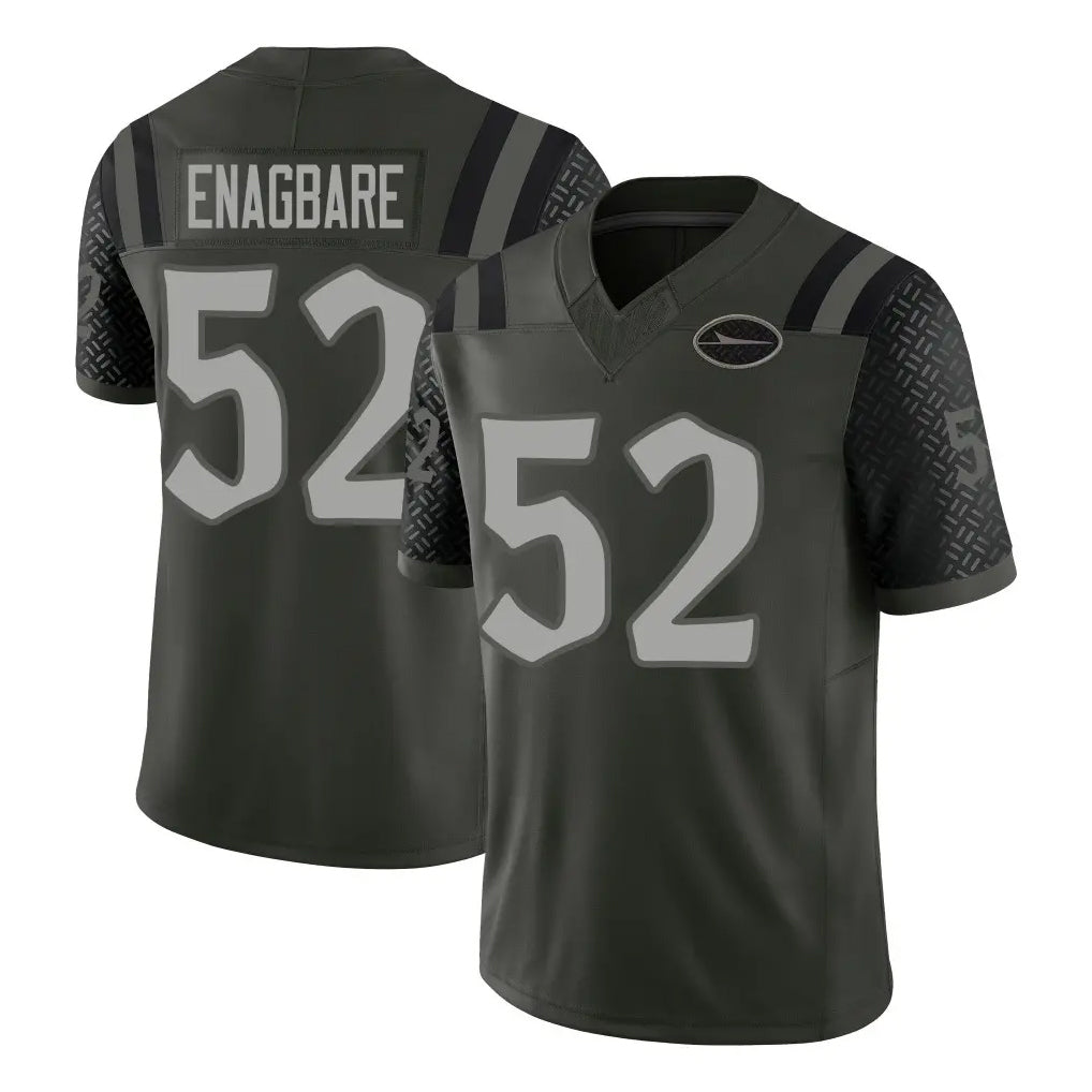 CAdoa NY.Jets #52 Kingsley Enagbare Player Green Limited 2025 Rivalries Collection Home Game Stitched Jerseys