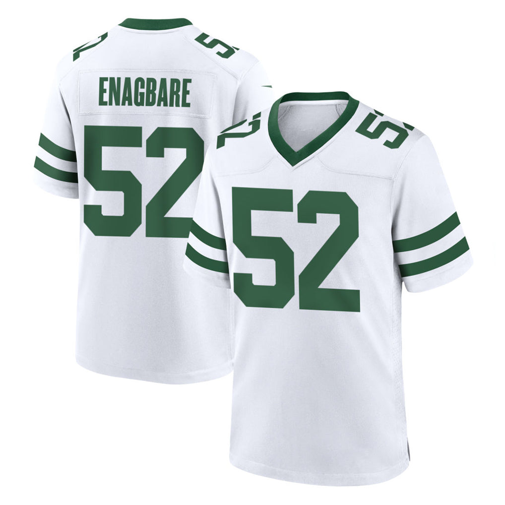 CAdoa NY.Jets #52 Kingsley Enagbare Player White Legacy Home Game Stitched Jerseys