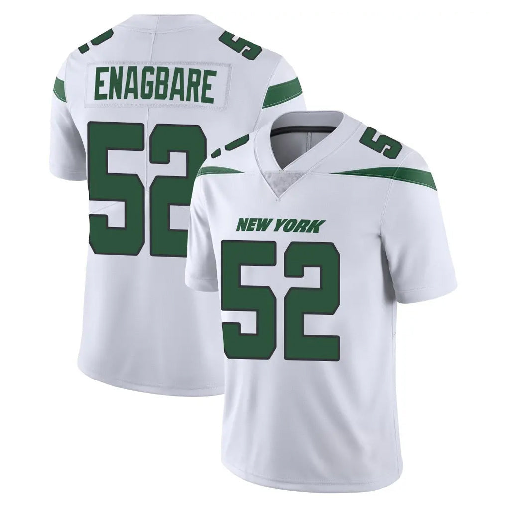 CAdoa NY.Jets #52 Kingsley Enagbare Player White Spotlight Limited Vapor Home Game Stitched Jerseys