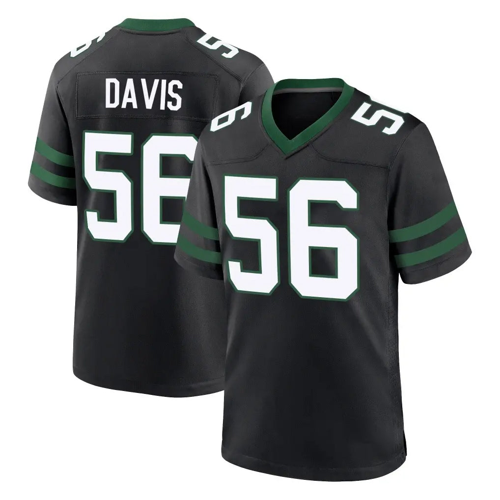 CAdoa NY.Jets #56 Demario Davis Player Black Legacy Home Game Stitched Jerseys