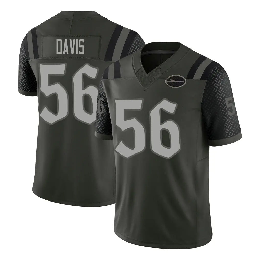 CAdoa NY.Jets #56 Demario Davis Player Green Limited 2025 Rivalries Collection Home Game Stitched Jerseys