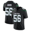 CAdoa NY.Jets #56 Demario Davis Player Stealth Black Limited Vapor Home Game Stitched Jerseys