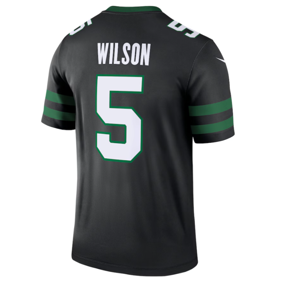 CAdoa NY.Jets #5 Garrett Wilson Legacy Black Legend Jersey Stitched American Stitched Jerseys