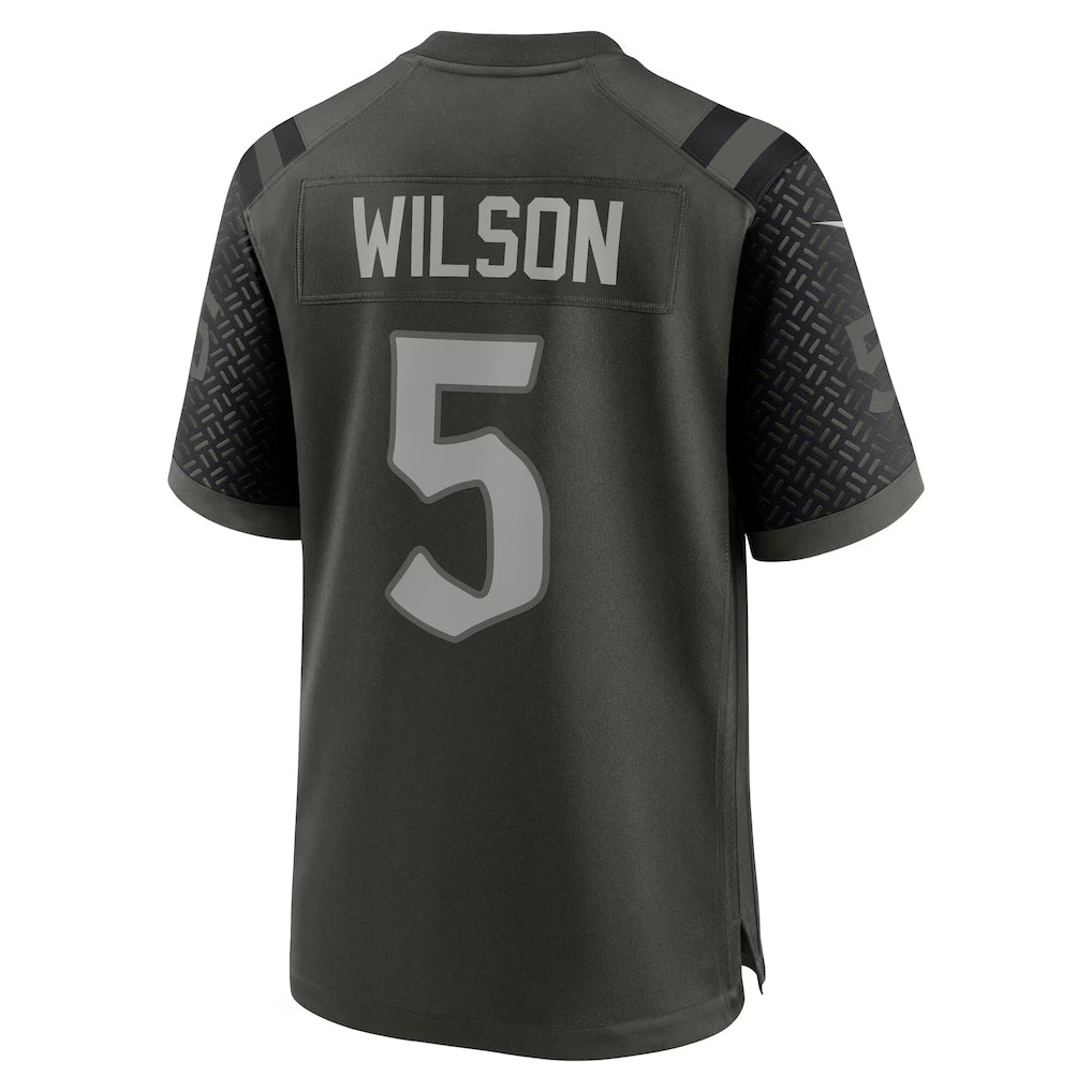 CAdoa NY.Jets #5 Garrett Wilson Player Gotham Green Rivalries Collection Game Stitched Jerseys