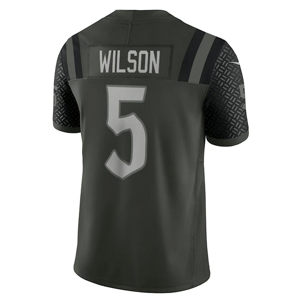 CAdoa NY.Jets #5 Garrett Wilson Player Gotham Green Vapor F.U.S.E. Limited Stitched Jerseys