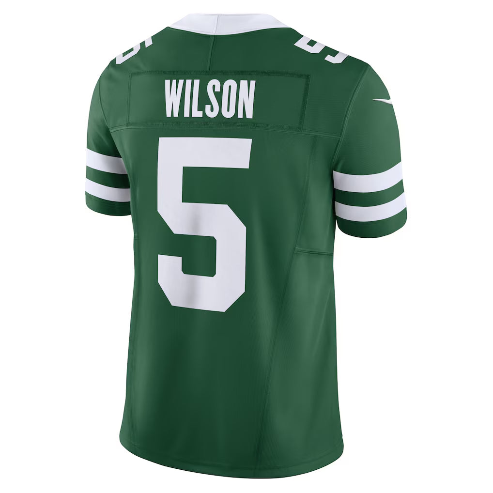 CAdoa NY.Jets #5 Garrett Wilson Player Legacy Green Vapor F.U.S.E. Limited Stitched Jerseys