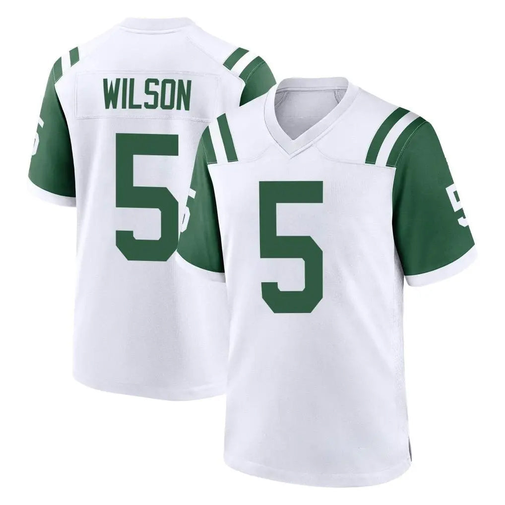 CAdoa NY.Jets #5 Garrett Wilson Player White Classic Home Game Stitched Jerseys