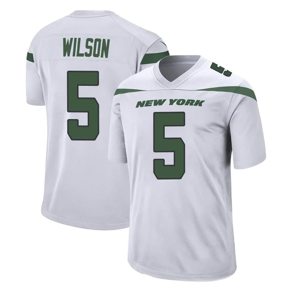 CAdoa NY.Jets #5 Garrett Wilson Player White Spotlight Home Game Stitched Jerseys
