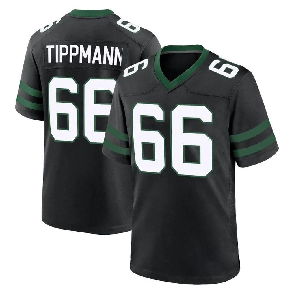 CAdoa NY.Jets #66 Joe Tippmann Player Black Legacy Home Game Stitched Jerseys
