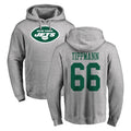 CAdoa NY.Jets #66 Joe Tippmann Player Gray LOGO Pullover Hoodies Limited Game Stitched Jerseys