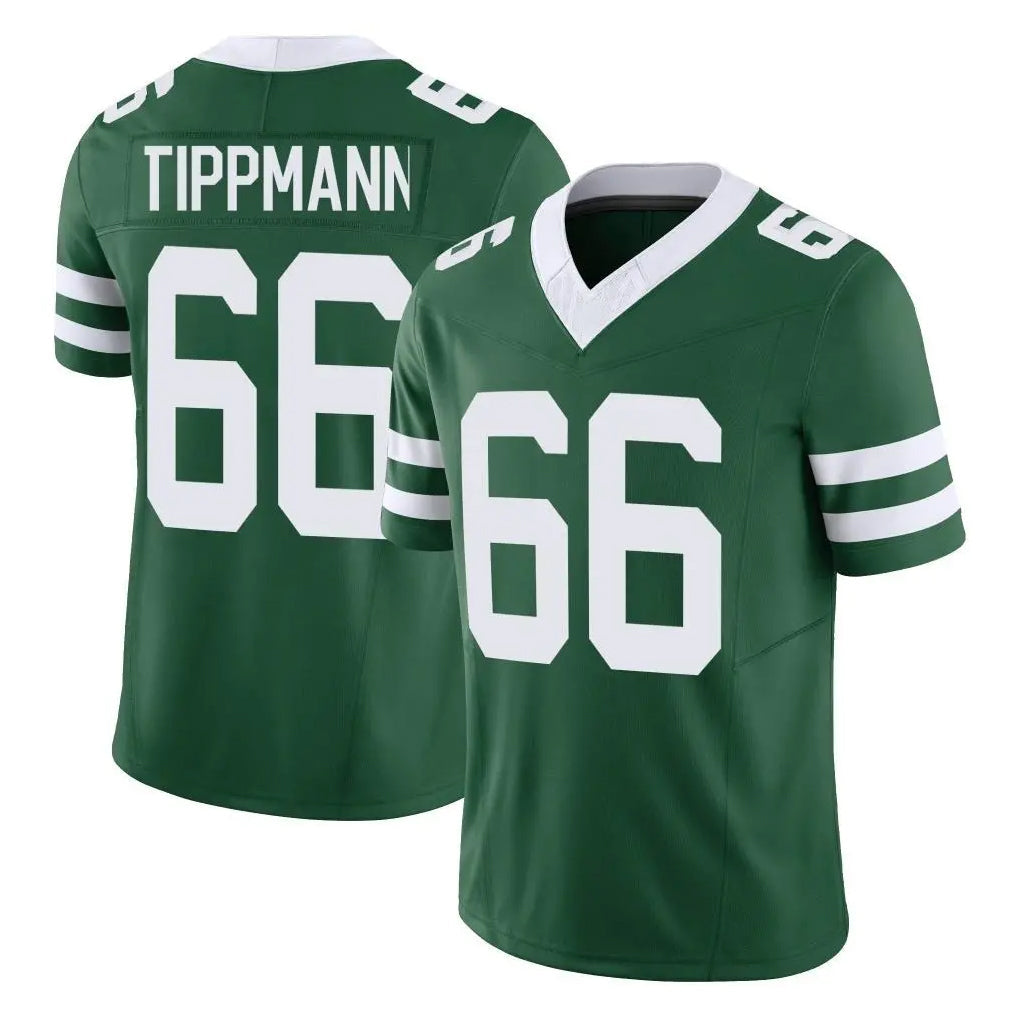 CAdoa NY.Jets #66 Joe Tippmann Player Green Legacy Limited Vapor F.U.S.E. Home Game Stitched Jerseys