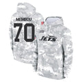 CAdoa NY.Jets #70 Armand Membou Player Arctic Camo Salute to Service Pullover Hoodies Limited Game Stitched Jerseys