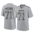 CAdoa NY.Jets #71 Josh Myers Player Gray Limited Atmosphere Fashion Home Game Stitched Jerseys
