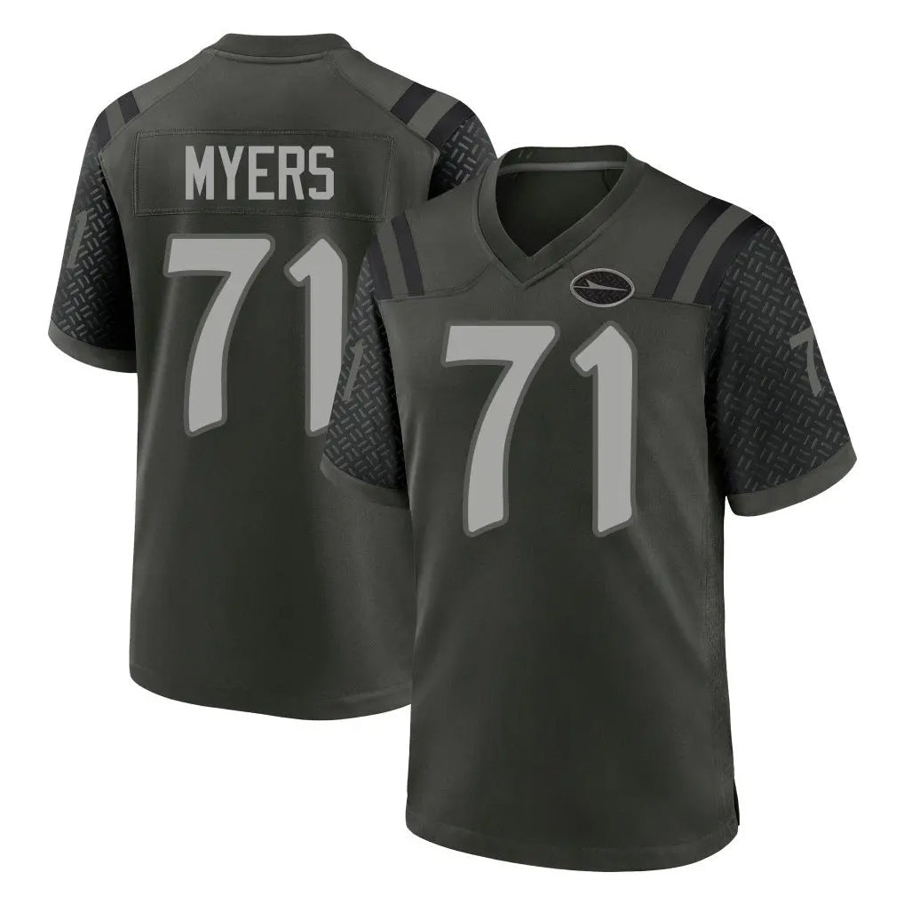 CAdoa NY.Jets #71 Josh Myers Player Green 2025 Rivalries Collection Home Game Stitched Jerseys