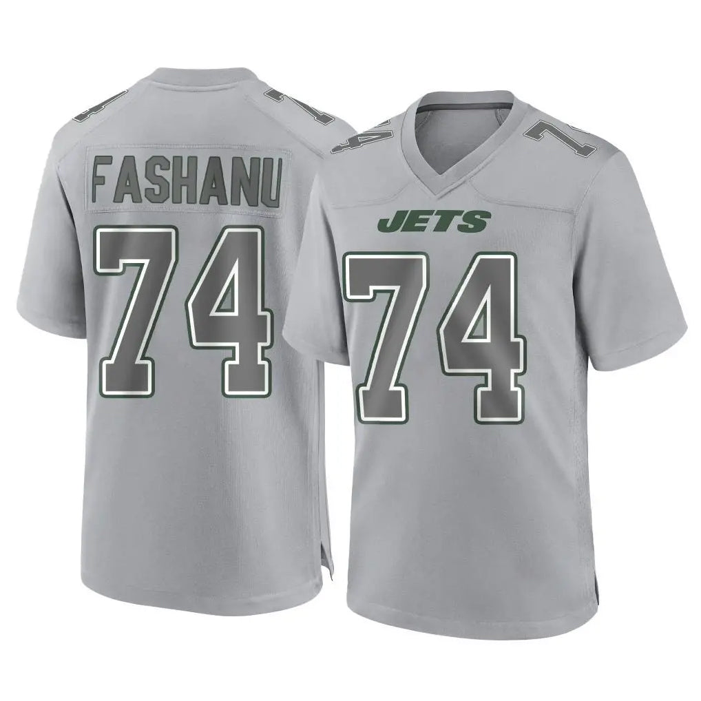 CAdoa NY.Jets #74 Olu Fashanu Player Gray Limited Atmosphere Fashion Home Game Stitched Jerseys