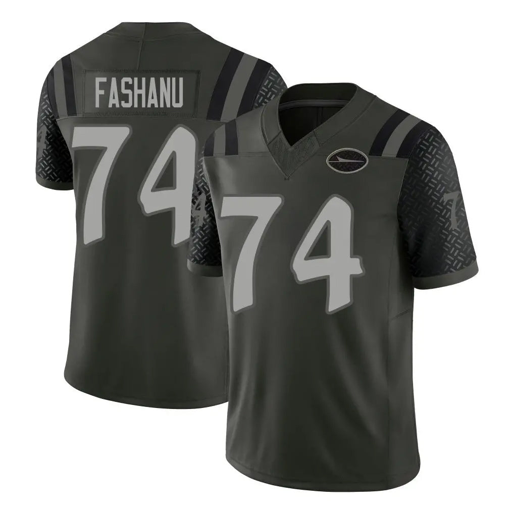 CAdoa NY.Jets #74 Olu Fashanu Player Green Limited 2025 Rivalries Collection Home Game Stitched Jerseys