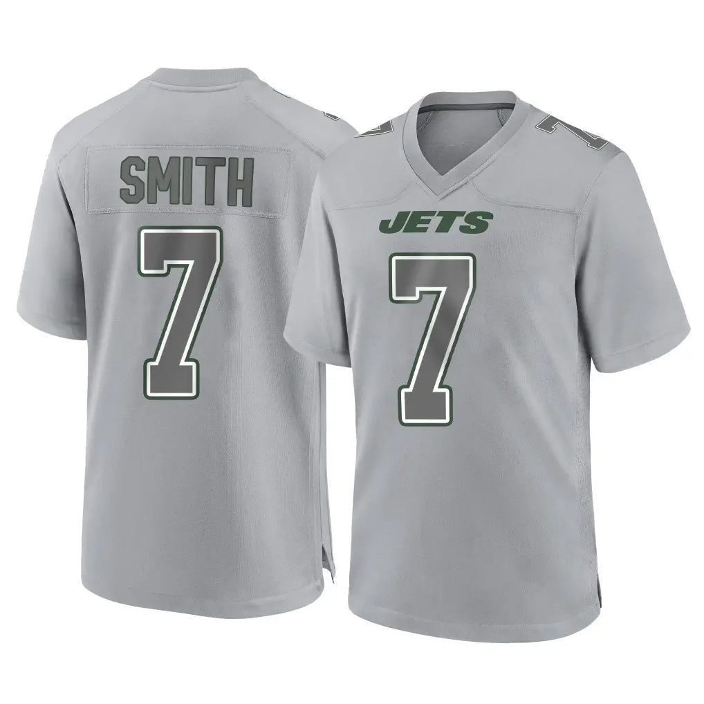 CAdoa NY.Jets #7 Geno Smith Player Gray Limited Atmosphere Fashion Home Game Stitched Jerseys