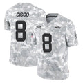 CAdoa NY.Jets #8 Andre Cisco Player Arctic Camo Salute to Service Limited Game Stitched Jerseys