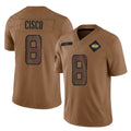 CAdoa NY.Jets #8 Andre Cisco Player Brown Salute To Service Limited Stitched Jerseys