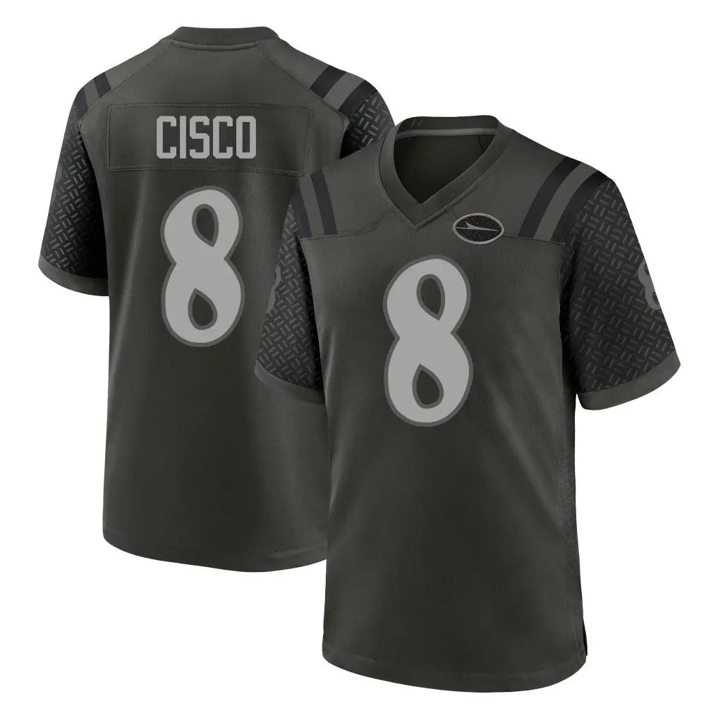 CAdoa NY.Jets #8 Andre Cisco Player Green 2025 Rivalries Collection Home Game Stitched Jerseys