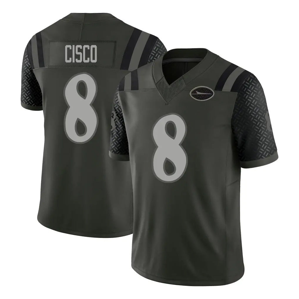 CAdoa NY.Jets #8 Andre Cisco Player Green Limited 2025 Rivalries Collection Home Game Stitched Jerseys