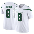 CAdoa NY.Jets #8 Andre Cisco Player White Limited Vapor F.U.S.E. Home Game Stitched Jerseys
