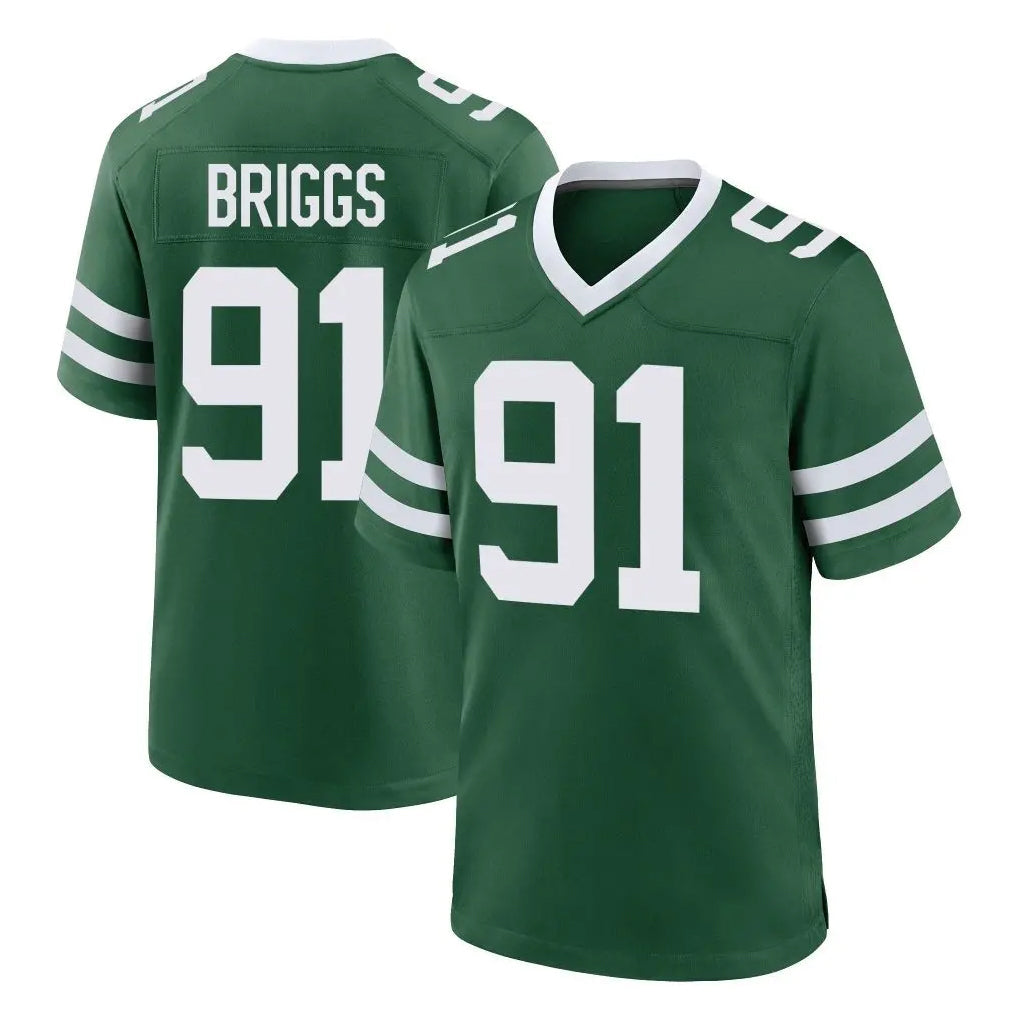 CAdoa NY.Jets #91 Jowon Briggs Player Green Legacy Home Game Stitched Jerseys