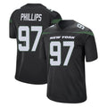 CAdoa NY.Jets #97 Harrison Phillips Player Stealth Black Home Game Stitched Jerseys