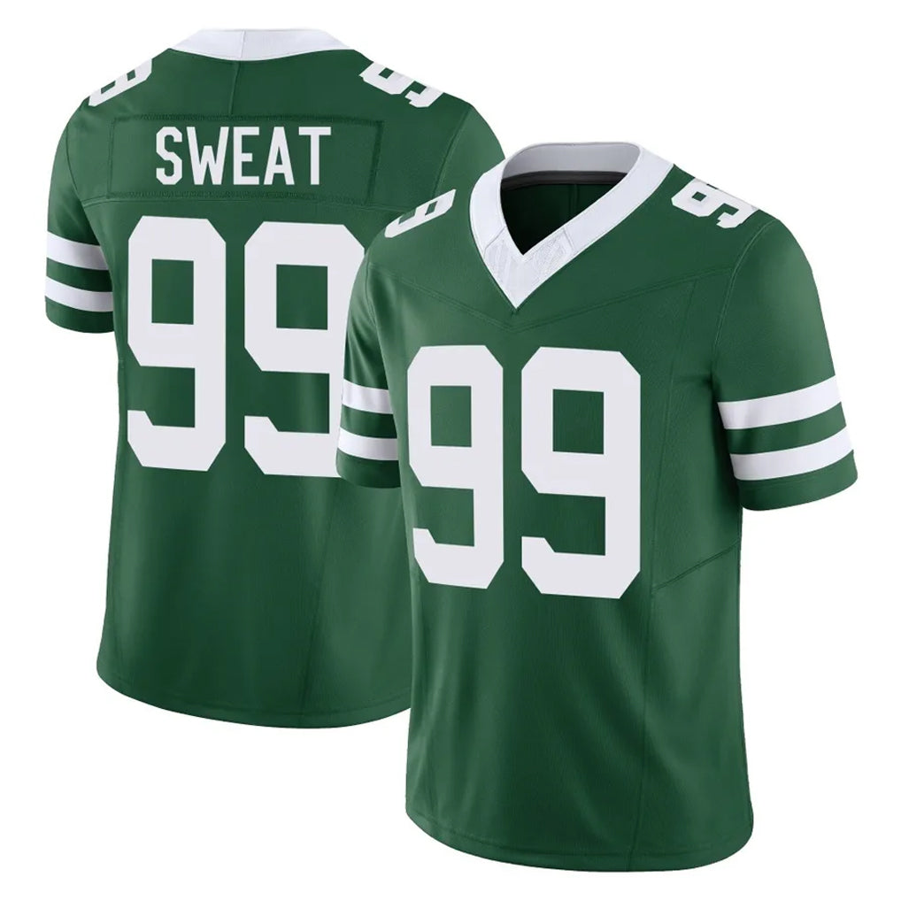 CAdoa NY.Jets #99 T'Vondre Sweat Player Green Legacy Limited Vapor F.U.S.E. Home Game Stitched Jerseys