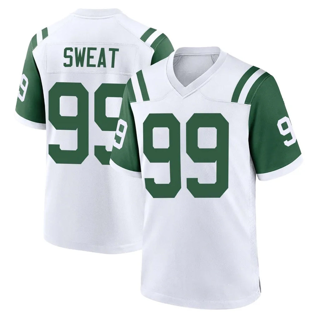 CAdoa NY.Jets #99 T'Vondre Sweat Player White Classic Home Game Stitched Jerseys