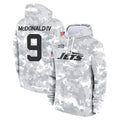 CAdoa NY.Jets #9 Will McDonald IV Player Arctic Camo Salute to Service Pullover Hoodies Limited Game Stitched Jerseys