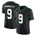 CAdoa NY.Jets #9 Will McDonald IV Player Black Limited Legacy Vapor F.U.S.E. Home Game Stitched Jerseys