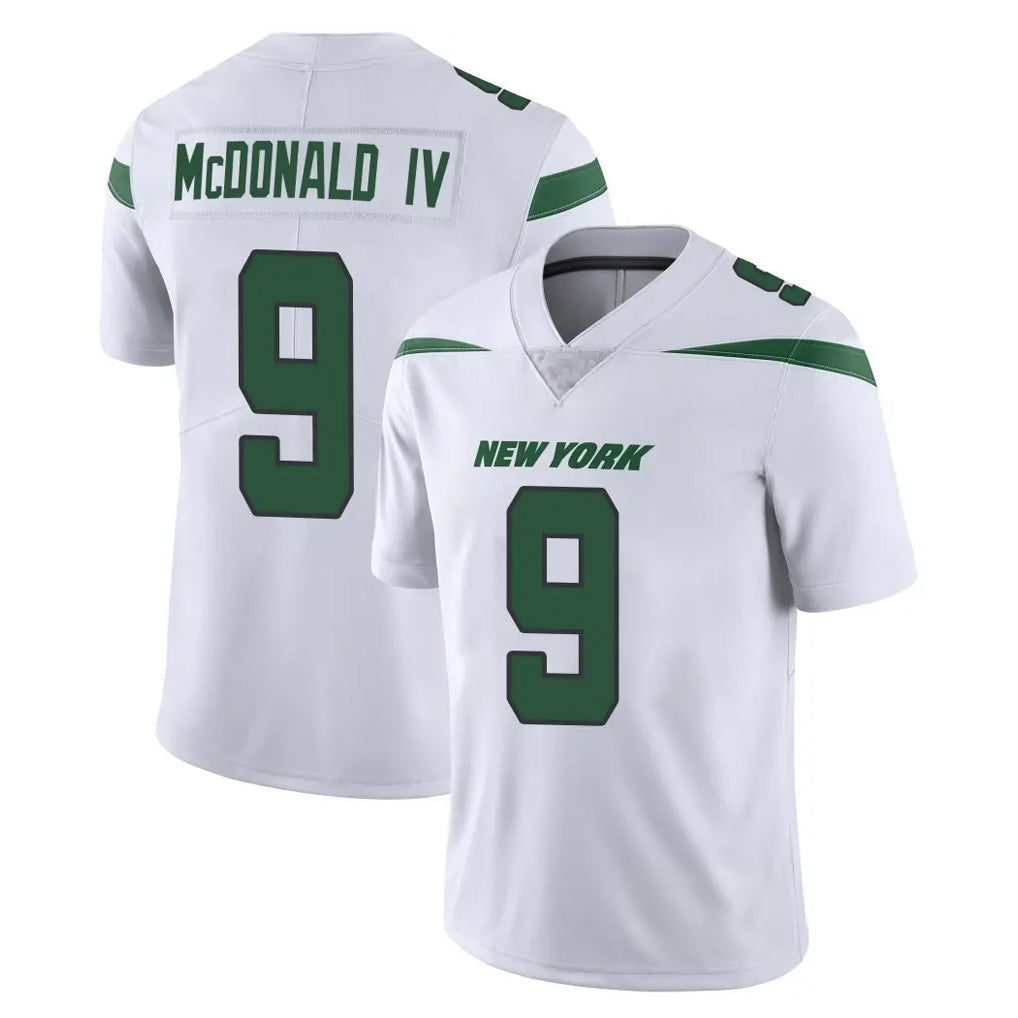 CAdoa NY.Jets #9 Will McDonald IV Player White Spotlight Limited Vapor Home Game Stitched Jerseys
