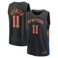 CAdoa NY.Knicks #11 Jalen Brunson  Black Fast Break Jerseys - Statement Edition