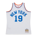 CAdoa NY.Knicks #19 Nathaniel Clifton Mitchell & Ness White 1950-51 Pioneers Swingman Jerseys