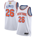 CAdoa NY.Knicks #26  White 2026 Finals Champions Always 26 Swingman Jerseys - Association Edition