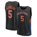 CAdoa NY.Knicks #5 Jose Alvarado  Black Fast Break Replica Jerseys - Statement Edition