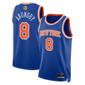CAdoa NY.Knicks #8 OG Anunoby Blue 2026  Finals Patch Swingman Jerseys - Icon Edition