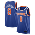 CAdoa NY.Knicks #8 OG Anunoby Blue Swingman Jerseys - Icon Edition