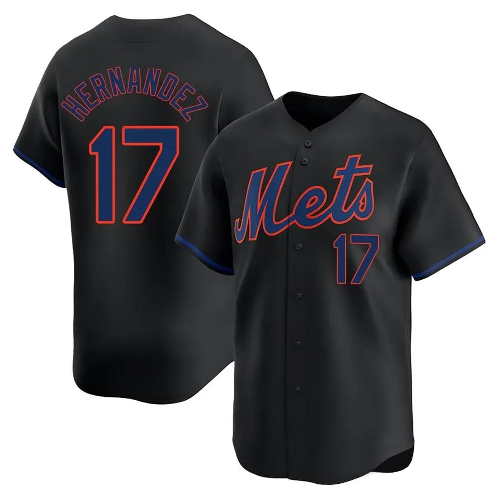 CAdoa NY.Mets #17 Keith Hernandez Player Black Alternate Home Limited Stitched Jerseys