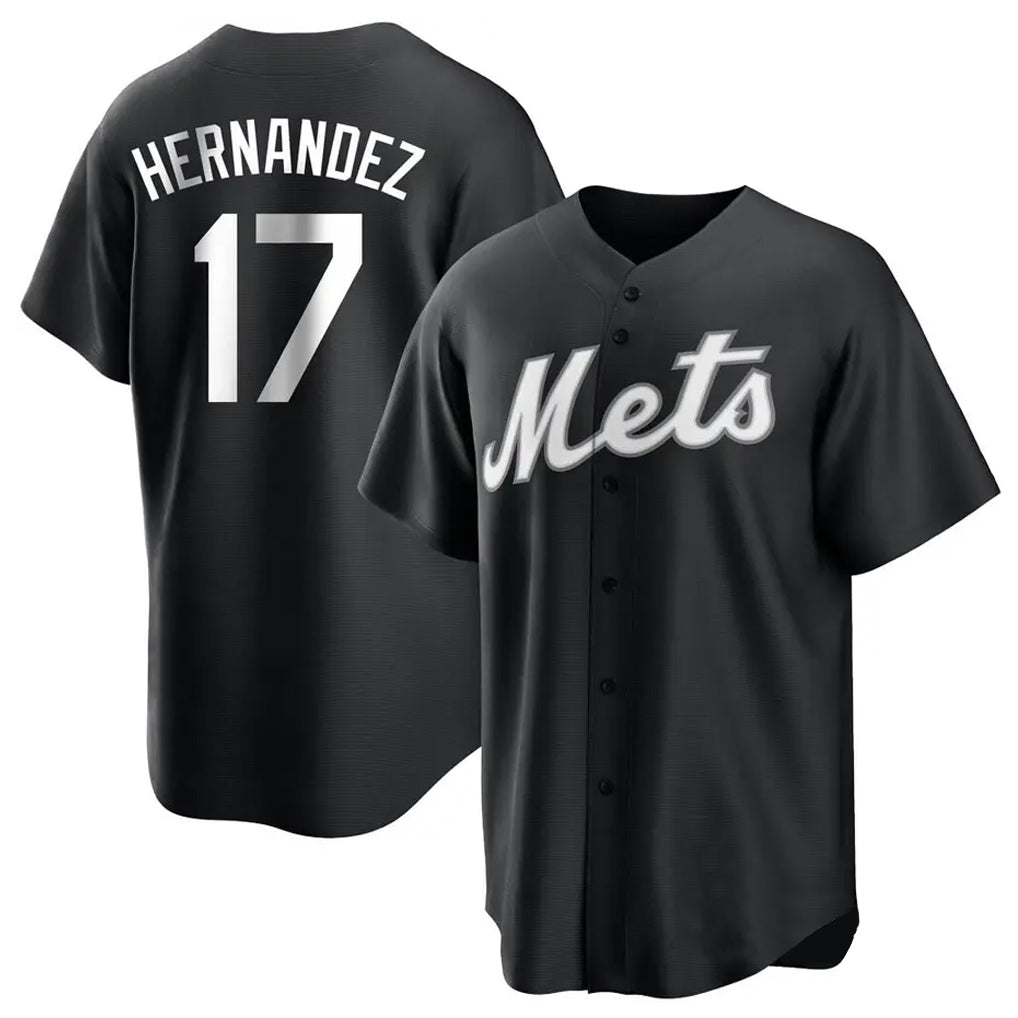 CAdoa NY.Mets #17 Keith Hernandez Player Black Home Game Stitched Jerseys
