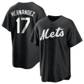 CAdoa NY.Mets #17 Keith Hernandez Player Black Home Game Stitched Jerseys