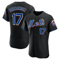 CAdoa NY.Mets #17 Keith Hernandez Player Black Replica Home Limited Elite Stitched Jerseys