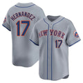 CAdoa NY.Mets #17 Keith Hernandez Player Gray Road Limited Home Stitched Jerseys