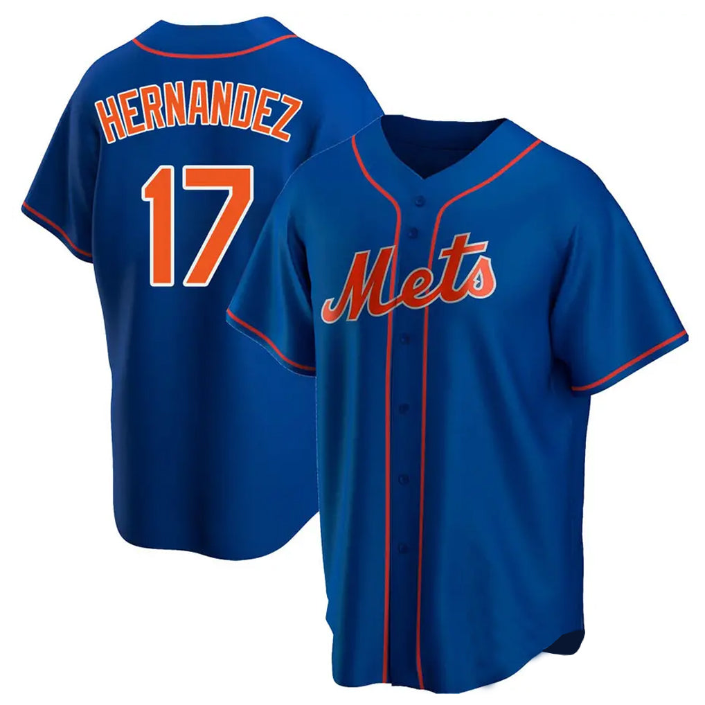 CAdoa NY.Mets #17 Keith Hernandez Player Royal Home Game Stitched Jerseys