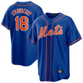 CAdoa NY.Mets #18 Darryl Strawberry Player Royal Home Game Stitched Jerseys