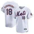 CAdoa NY.Mets #18 Darryl Strawberry Player White Home Limited Stitched Jerseys